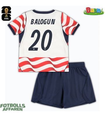 Förenta stater Folarin Balogun #20 Hemmaställ Barn VM 2026 Kortärmad (+ Korta byxor)